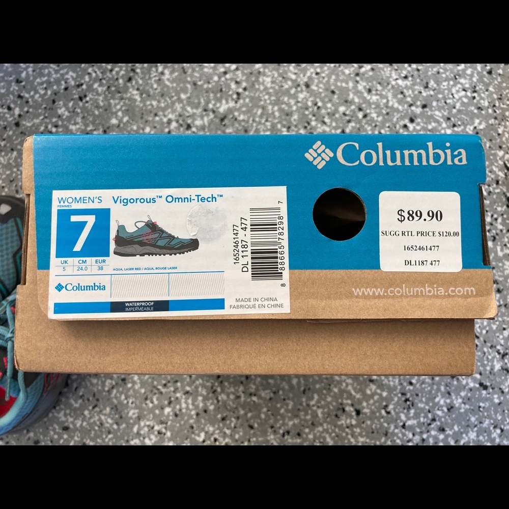 Columbia Vigorous Omni Tech US 7 Women
